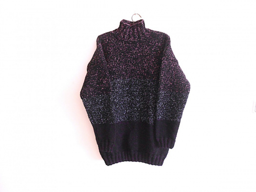 Ručně pletený svetr S,M se stojáčkem