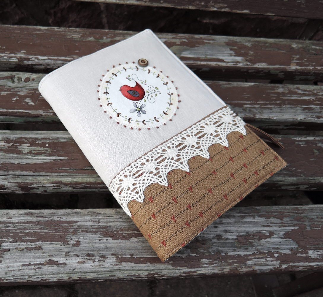 Obal na knížku - "Ptačí návštěva"