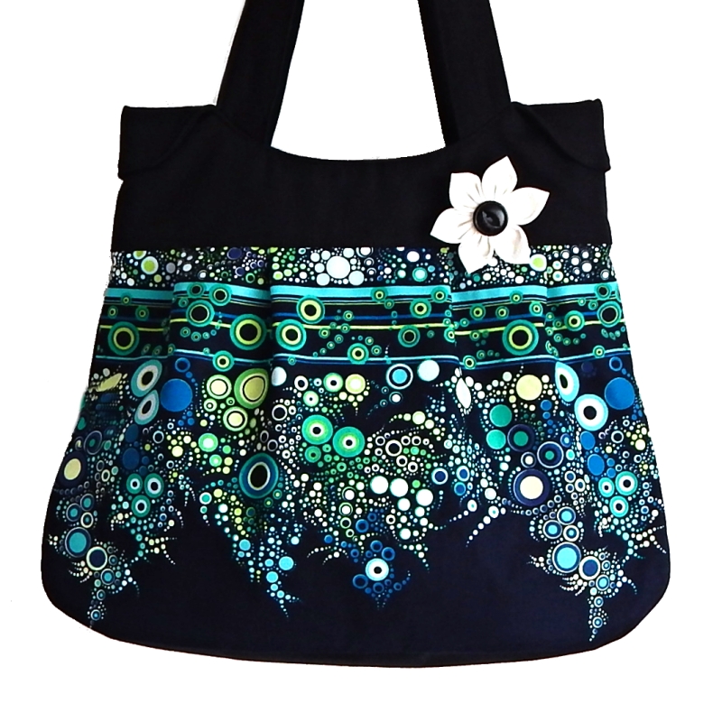 Kabelka bublinky zelené