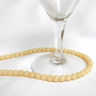 Béžové retro korále - skleněné