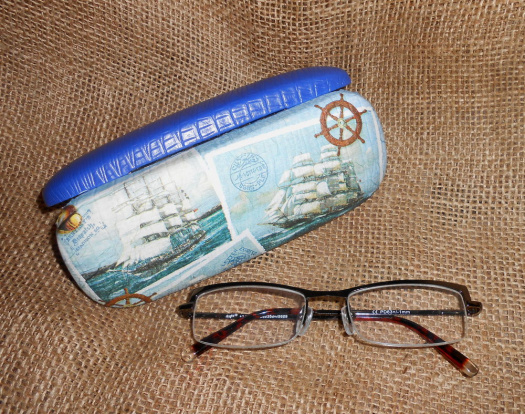 Pouzdro na brýle - moře