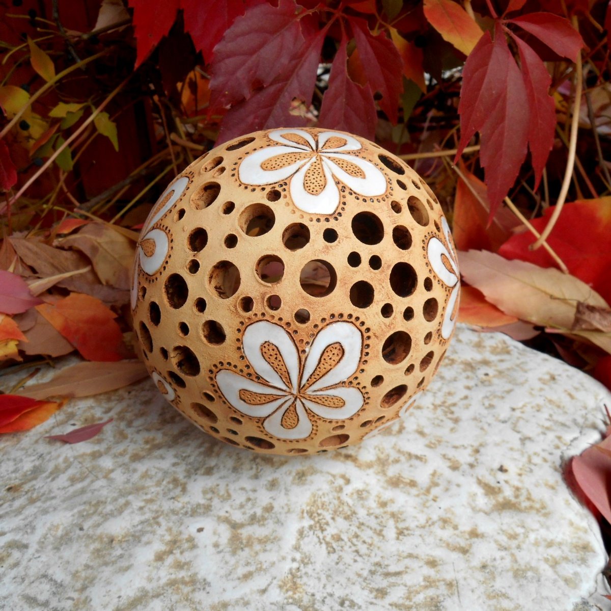 Svítící květovaná koule - 3.