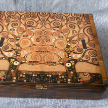 Dárková krabice na víno(3 lahve) Klimt