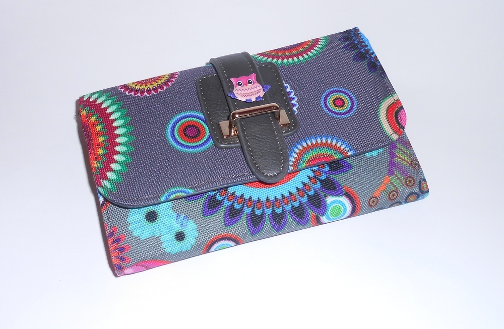 Peněženka-Dekor šedá