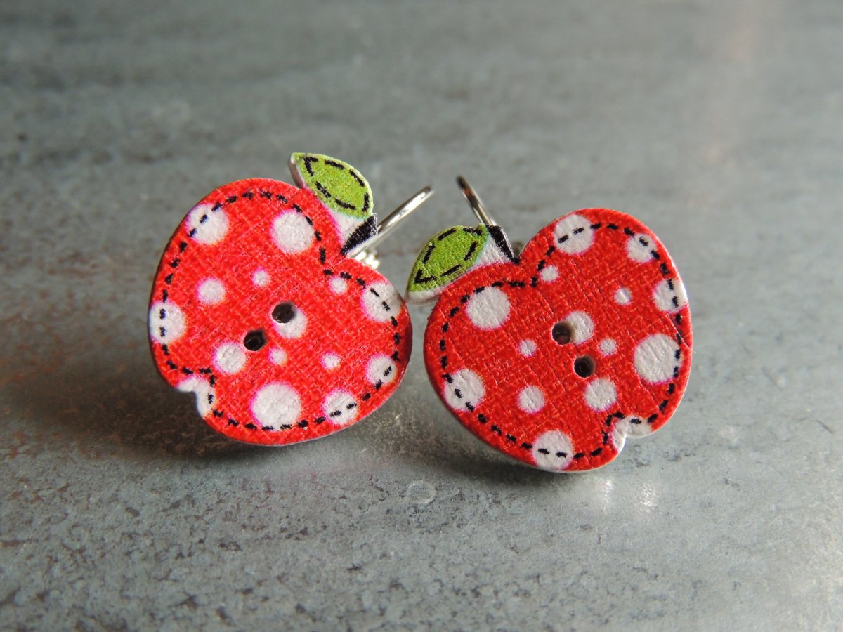 Jablíčko, náušnice