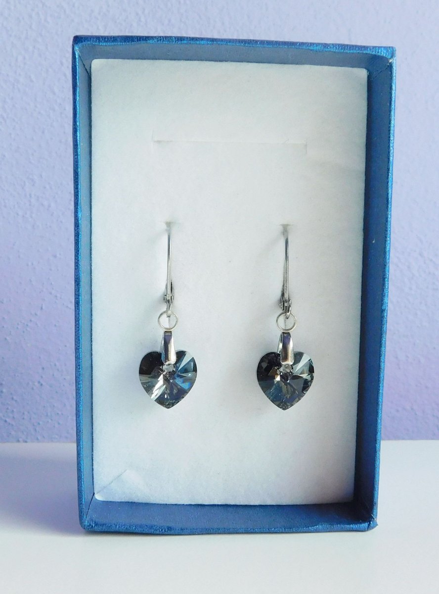 SWAROVSKI ELEMENTS náušnice  srdce