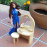 Toaletní stolek pro panenku Barbie nebo MH