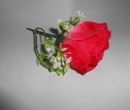 Textilní květ růže