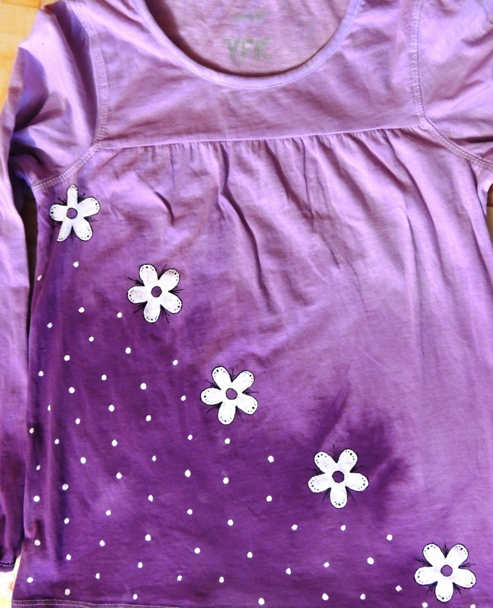Dívčí tričko fialové 9-10 let