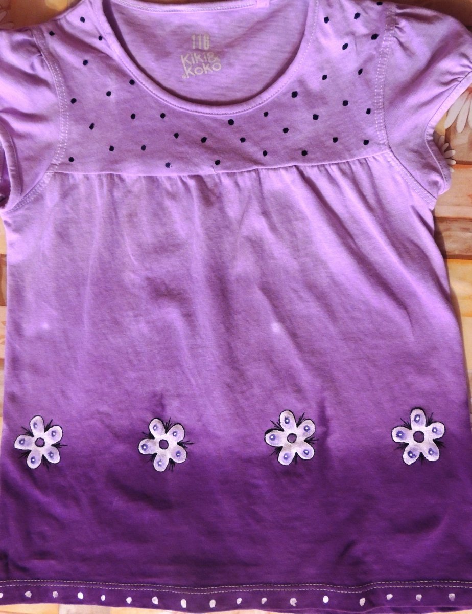 Dívčí tričko fialové 5-6 let
