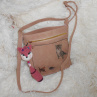 Dětská, dívčí kabelka - kočičky s háčkovaným přívěskem