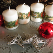 Svíčka malá - vánoční bordura
