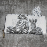 Sada - peněženka+ pouzdro na mobil Zebra