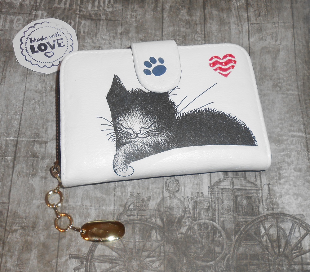 Peněženka-kočičí srdce