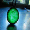Verde luz...(sklo svítící ve tmě) autorský šperk