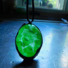 Verde luz...(sklo svítící ve tmě) autorský šperk