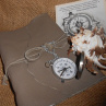 Kožený deník s kompasem
