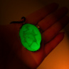 Verde luz...(sklo svítící ve tmě) autorský šperk