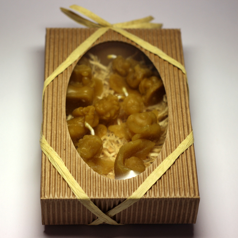 Dárková sada ze včelího vosku - andílci