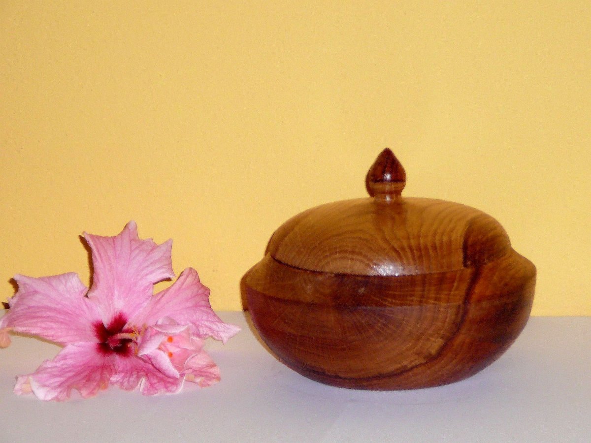 Dřevěná dóza 11 - dub