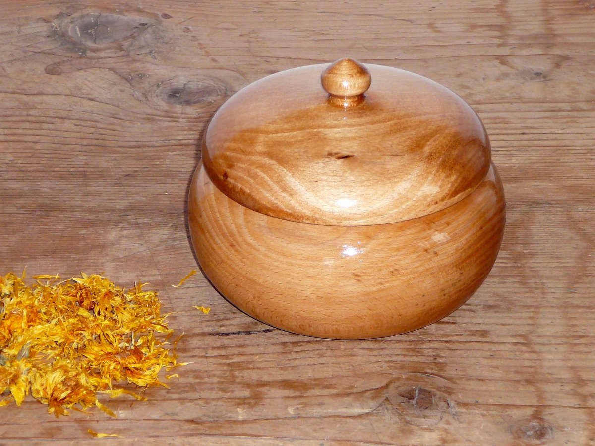 Dřevěná dóza 17 - buk