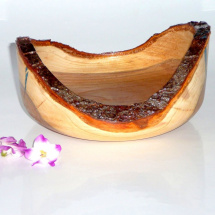 Dekorační miska s kůrou 27  - švestka - 17,5 cm