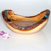 Dekorační miska s kůrou 38  - švestka - 19,5 cm