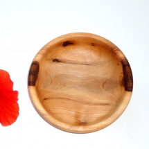 Dřevěná miska 391 menší - ořech - prům. 14 cm  