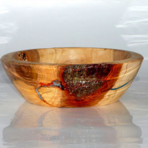 Dekorační miska s kůrou 41  - švestka - 19,5 cm