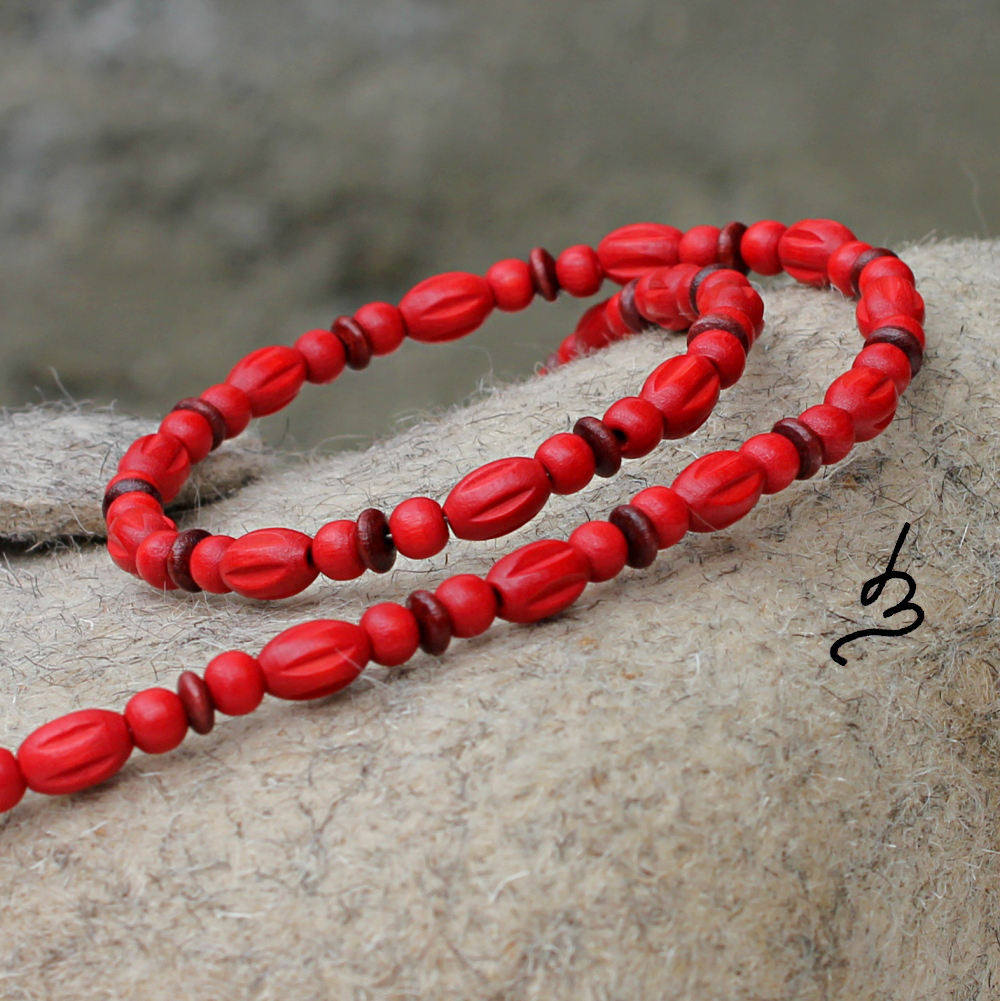 Náhrdelník Afrika Red - S.Steel