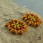 Náušnice Ohňové květy z kolekce Annelida - S.Steel