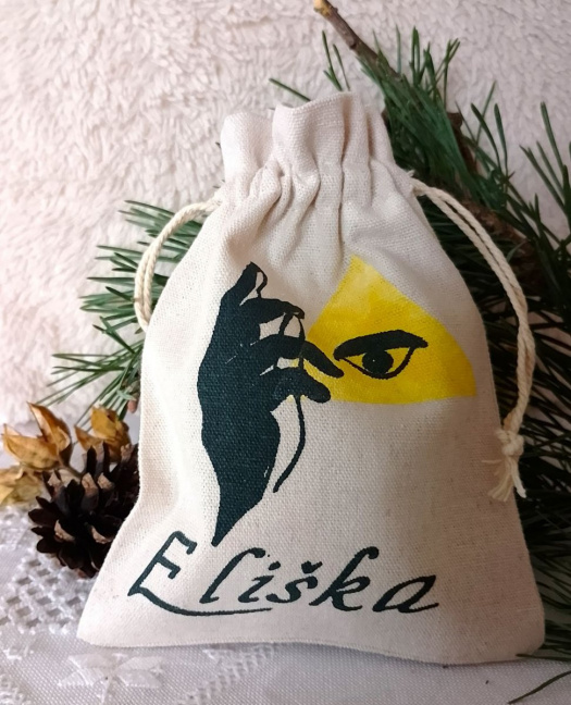 Malovaný dárkový pytlík - Eliška