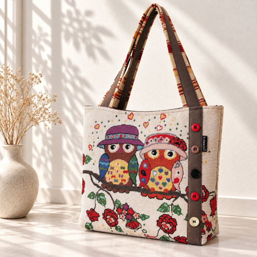FRIENDLY OWLS BAG *** PARROT®