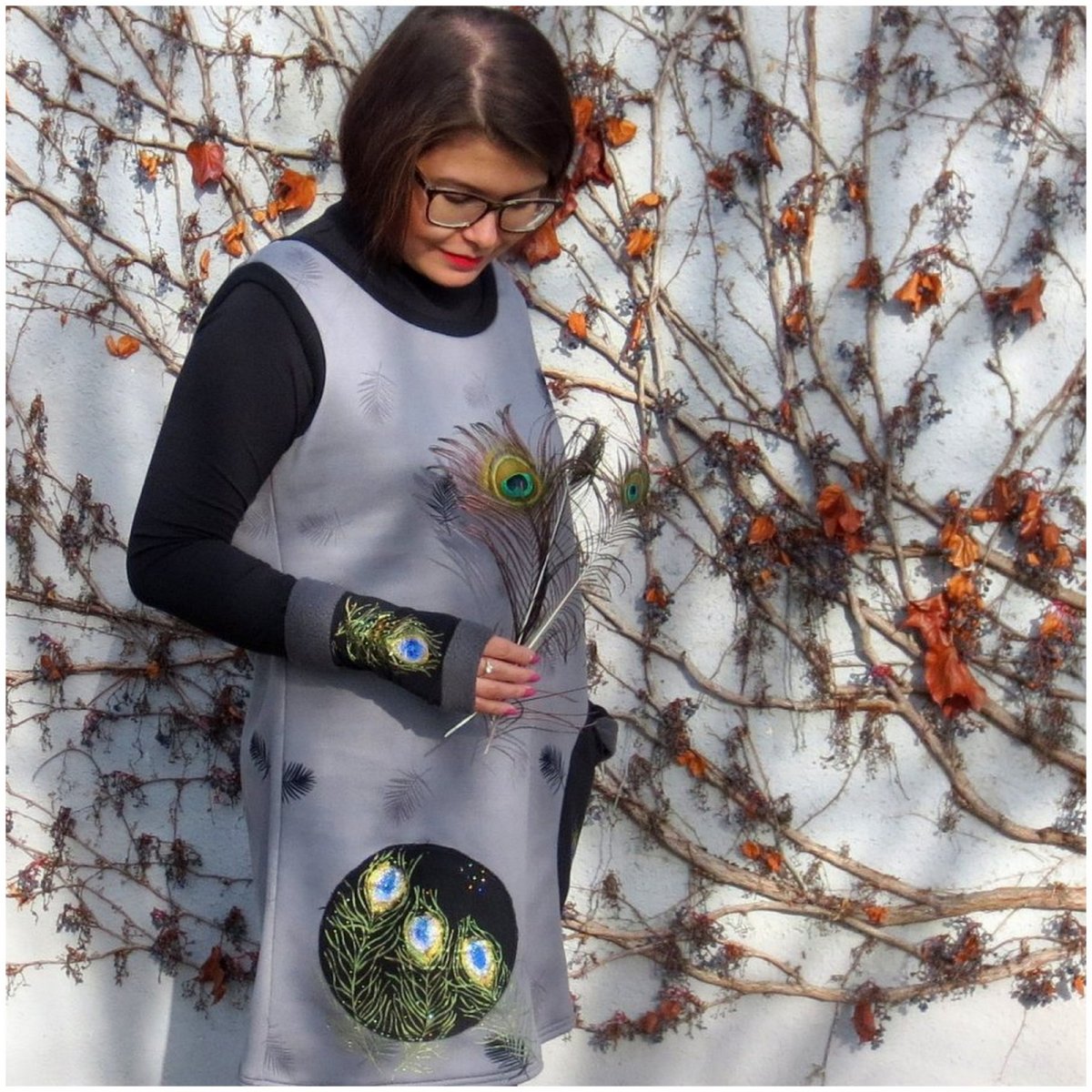 Šatovka/Tunika paví...