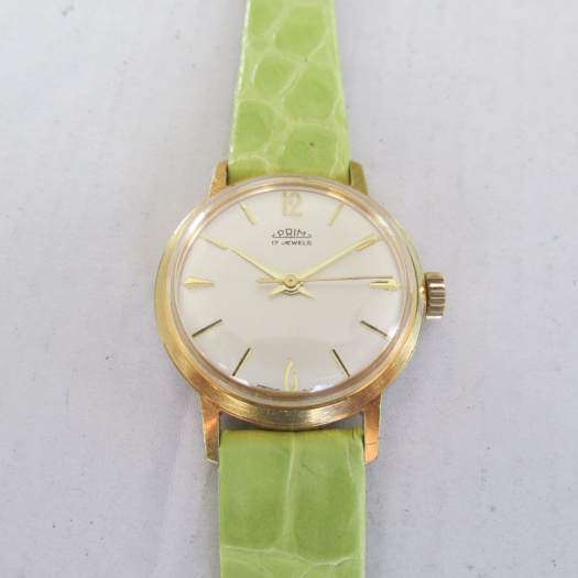 Dámské zlacené náramkové hodinky PRIM z roku 1966