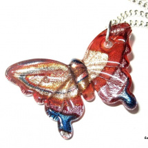 Řetízek - červenozlatý motýl - motýlek