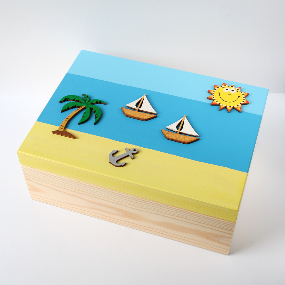 Krabice na pastelky námořnická