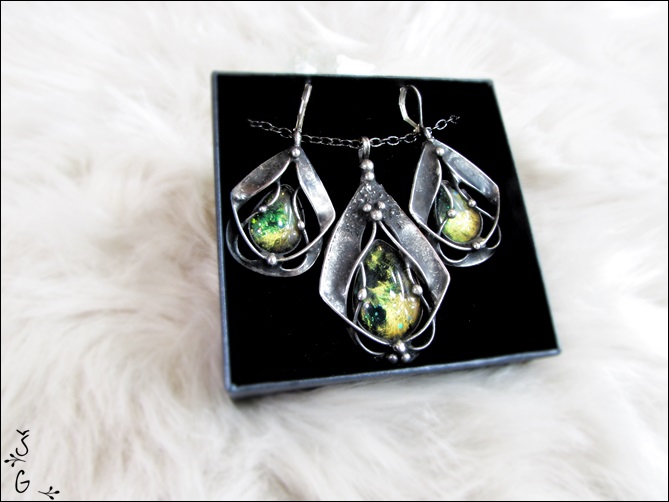 Souprava - malované sklo