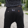 Kalhoty baggy černé barevná poutka