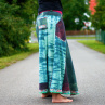 Sukně maxi zelená batika mozaika