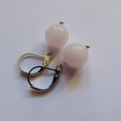 Náušnice s růženínem NEREZ    (NA0286)