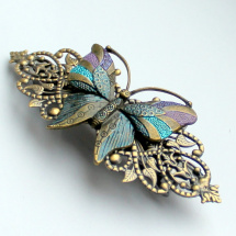 Luxusní francouzská sponka s motýlem