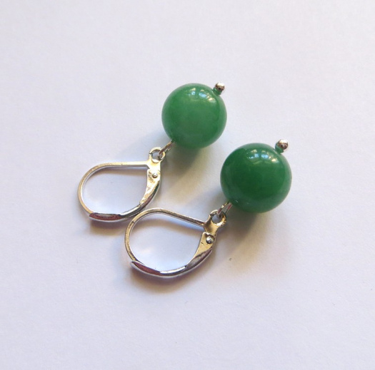 Náušnice s avanturinem NEREZ      (NA0290)