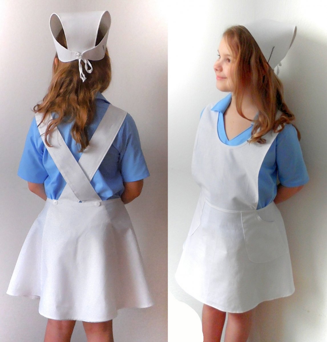 zdravotní sestřička čepec,zástěrka a košile