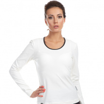 Bavlněné triko - CELIN / XS- XL, krémová, černá
