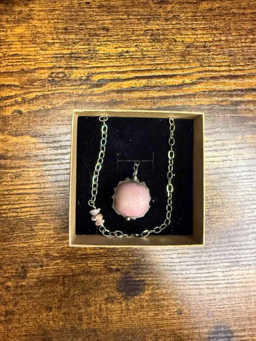 RŮŽOVÝ OPÁL náhrdelník