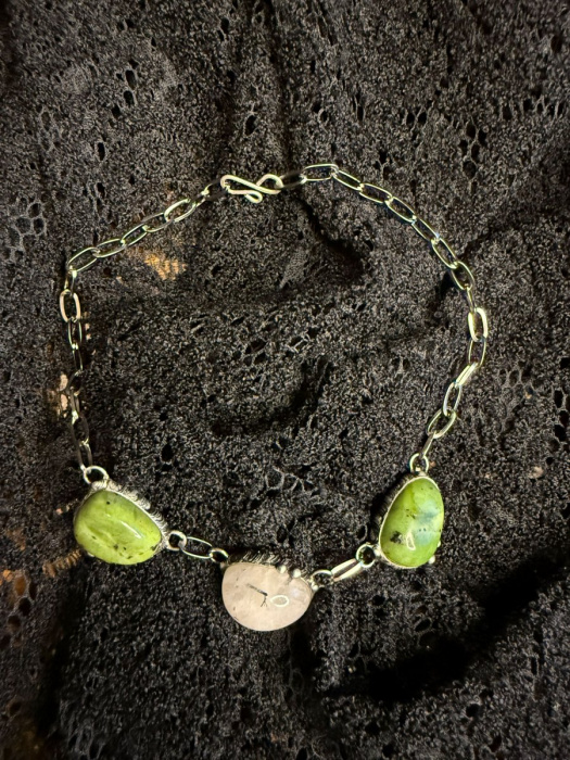 SERPENTINIT + KŘIŠŤÁL TRIO CHOKER