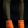 Návleky na nohy oranžové