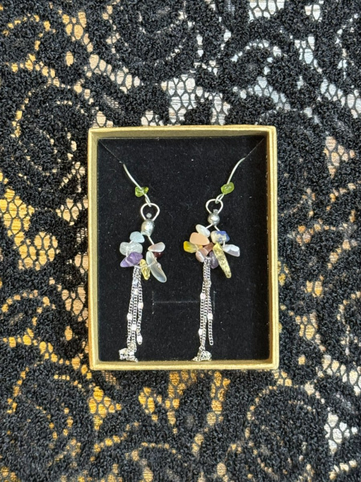 MIX minerálů náušnice