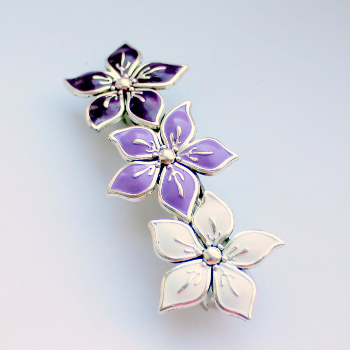 Luxusní francouzská sponka s květy